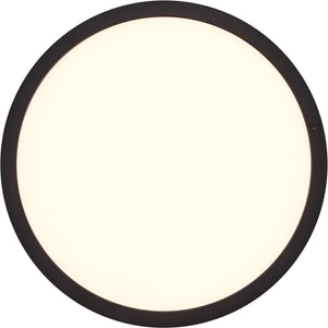 Brilliant tuco - plafondlamp - led 16w - 3000k - zwart wit