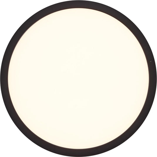 Brilliant tuco - plafondlamp - led 16w - 3000k - zwart wit