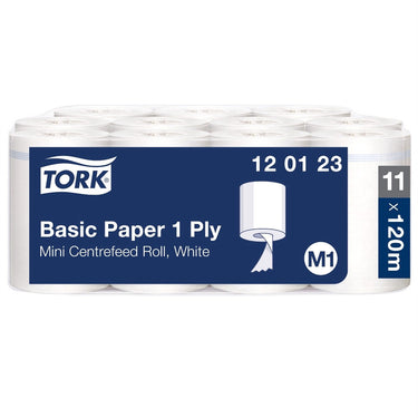 Tork 120123 universal 310 minirollen 1-lgs wit 120 mtr x 22 cm doos à 11 rol (120123)