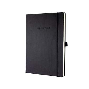Sigel notitieboek - conceptum pure - a4 - zwart - hardcover - 194 pagin's - 80 grams - lijn - si-co112