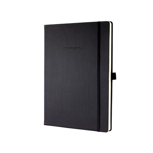 Sigel notitieboek - conceptum pure - a4 - zwart - hardcover - 194 pagin's - 80 grams - lijn - si-co112