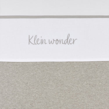 Meyco baby klein wonder ledikant laken - greige - 100x150cm - 0.3 tog