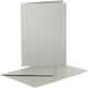 Creativ company kaarten enveloppen parelmoer 10,5x15 cm zilver 10 stuks