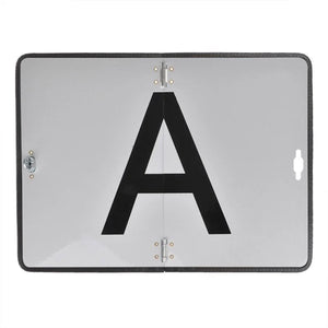 Proplus markeringsbord a 30 x 40 cm – voor caravan camper en aanhanger – reflecterend en omklapbaar – aluminium – zilver