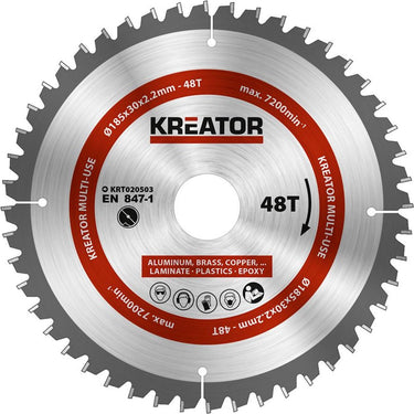 Kreator krt020503 zaagblad hout - 185mm48t