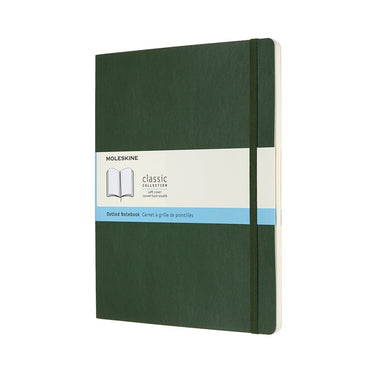 Moleskine classic notitieboek - extra large - softcover - gestippeld - mirte groen