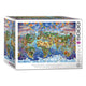 Eurographics - wereldwonderen [world wonders] - maria rabinky - 5000 stukjes 101,5×152,5cm (b×h) - legpuzzel