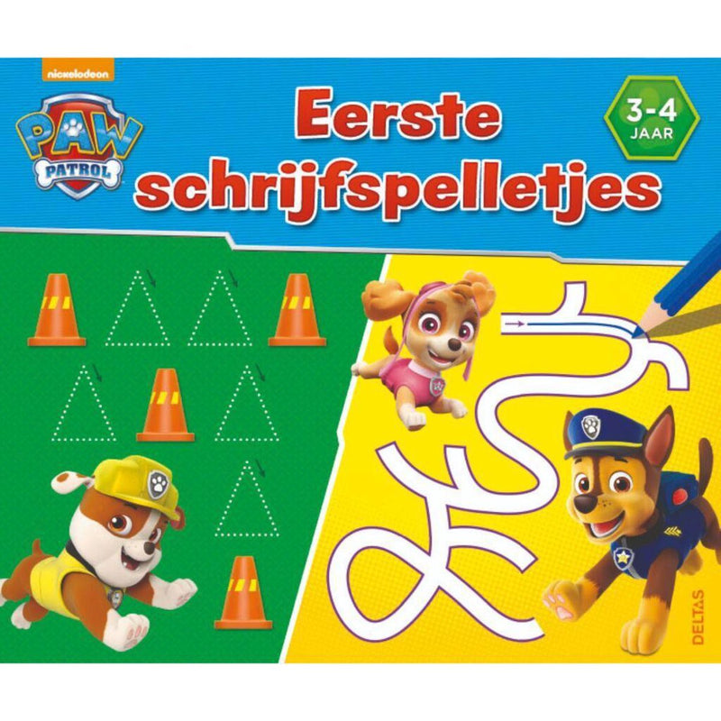 Afbeelding laden in galerijviewer, Paw patrol - kleurboek - eerste schrijfspelletjes - 3-4 jaar
