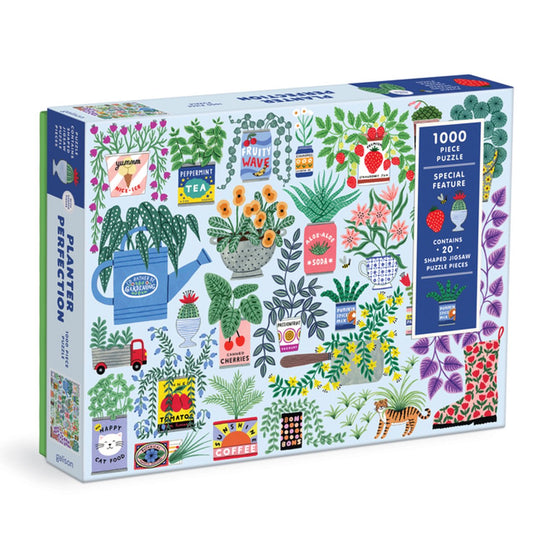 Planter perfection 1000 piece puzzle with shaped pieces