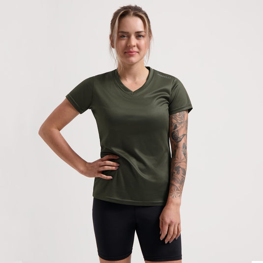 Rogelli promo dames hardloopshirt - korte mouw - groen
