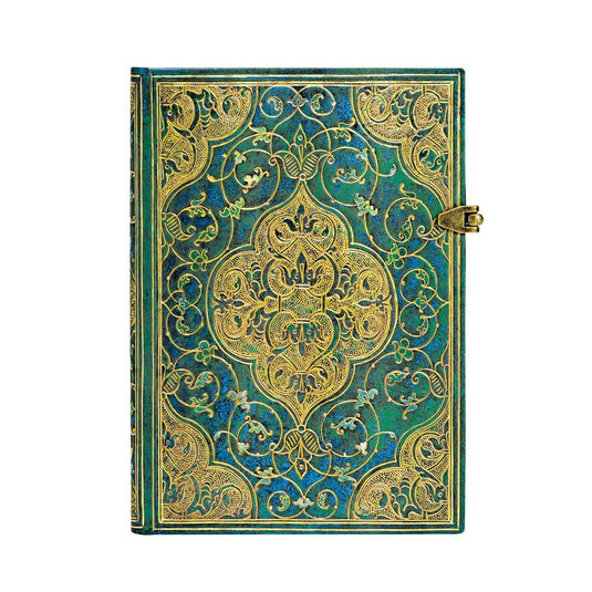 Paperblanks turquoise chronicles, midi, lin