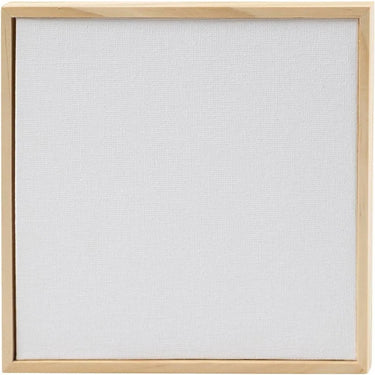 Creativ company canvas paneel schilderen met lijst 15,8x15,8 cm wit.
