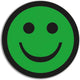 Smit visual magnetische smiley's basic groen (5 stuks)
