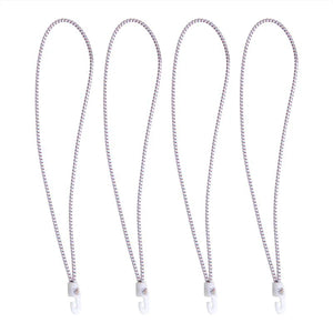 Proplus zeilbinder met nylonhaken - 35 cm - wit - 4 stuks