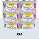 Gimcat 24 x 70 g - shinycat filets in jelly tonijn + garnalen