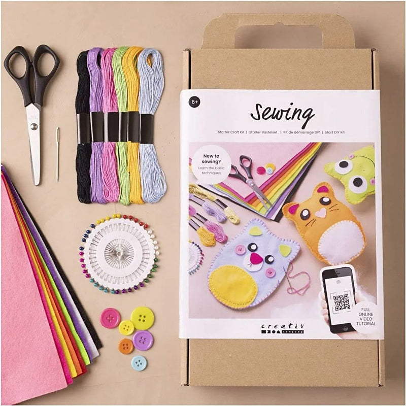 Afbeelding laden in galerijviewer, Creative startpakket beestjes van vilt naaien
