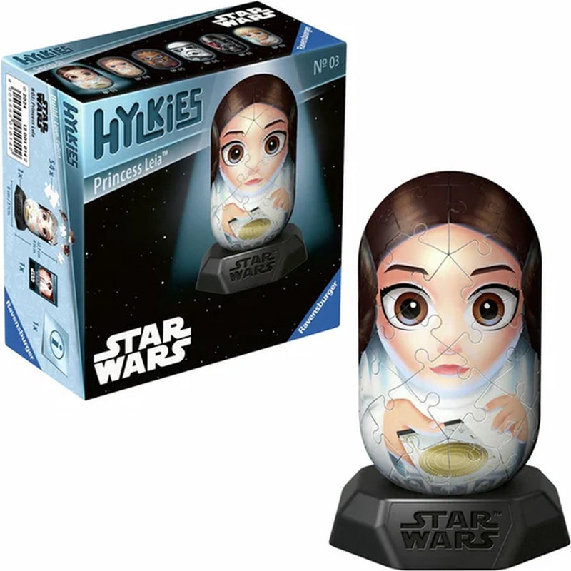 Afbeelding laden in galerijviewer, Ravensburger 3d puzzel hylkies star wars princess leia, 54st.
