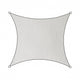 Livin' outdoor livn schaduwdoek iseo hdpe vierkant 5m wit - wind- en waterdoorlatend - dikte doek: 185 gr m2 - inclusief bevestigingskoord en rvs bevestigingsringen