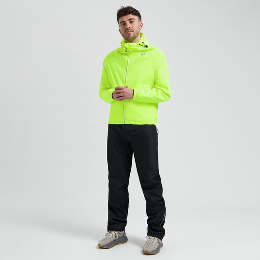 Rogelli commuter core dames en heren regenpak - waterdicht - zwart fluor