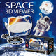 Ambo 3d viewer - ruimte - 3 verwisselbare schijfjes - educatief speelgoed - 3 jaar