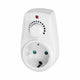 Orno doorvoerstekker met dimmer - stekkerdimmer plug-in dimmer -min40watt max. 280 watt - led dimmer - gloeilamp dimmer-voor nederland