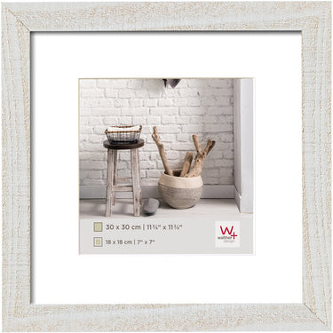 Walther home - houten lijst - fotoformaat 30x30 cm - polair wit