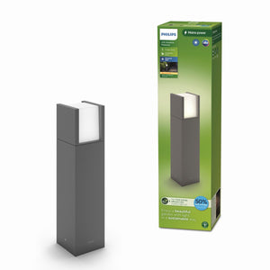 Philips led philips arbour sokkellamp - ultra efficient - antraciet - 3,8w