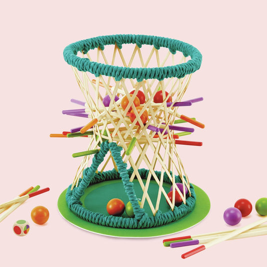 Hape pallina behendigheids­spel met stokjes en ballen voor kinderen vanaf 3 jaar