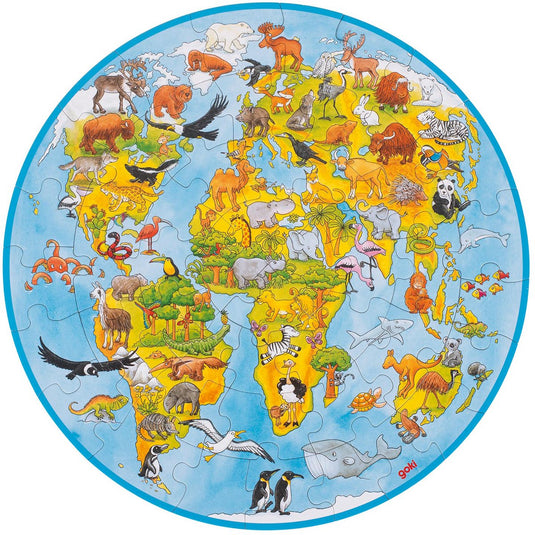 Goki wereldpuzzel xxl