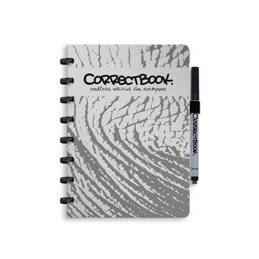 Correctbook a5 uitwisbaar notitieboek – clever elephant – gelinieerd – herbruikbaar schrift – inclusief pen wisdoekje – aanvulbaar met extra pagina’s