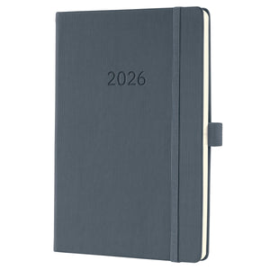 Sigel weekagenda 2026 conceptum - formaat a5 - dark grey - hardcover - si-c2666