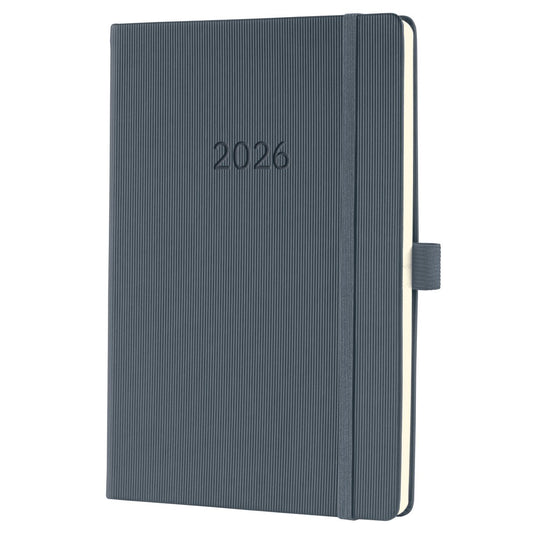 Sigel weekagenda 2026 conceptum - formaat a5 - dark grey - hardcover - si-c2666