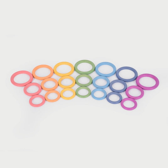 Tickit® regenboog houten ringen