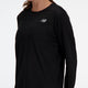 New balance sport essential long sleeve dames sporttrui - black l