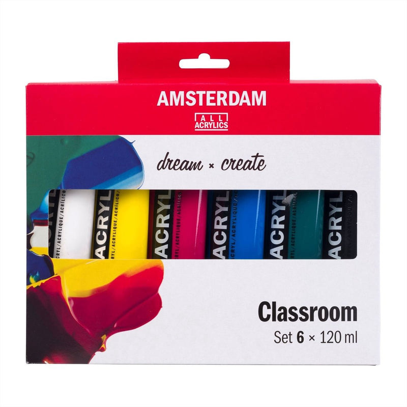 Afbeelding laden in galerijviewer, Bruynzeel amsterdam standard series acrylverf educatie set 120ml, 6dlg.
