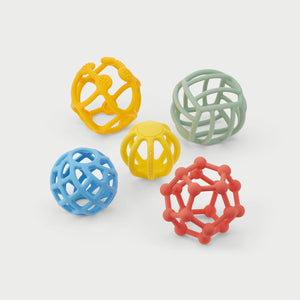 Tickit - silisoft - flexibele ballen - regenboog - 5dlg.