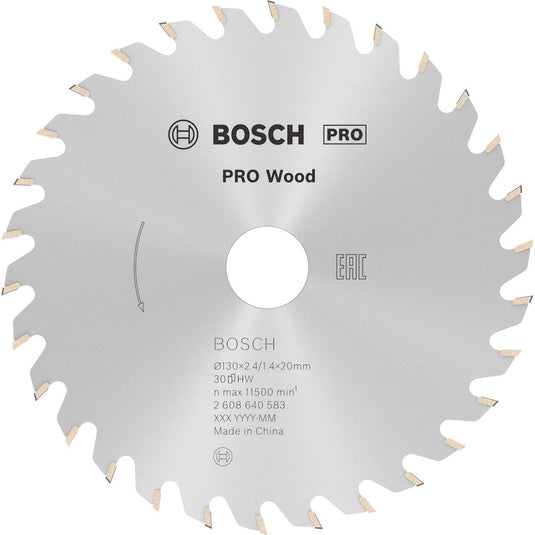 Bosch cirkzb opt 130x20 16x2,4 30t wz