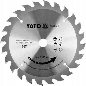 Yato cirkelzaagblad ø 165 mm - 24 t - binnendiameter 16 mm