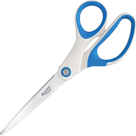 Leitz wow titanium roestvrijstalen schaar - blauw