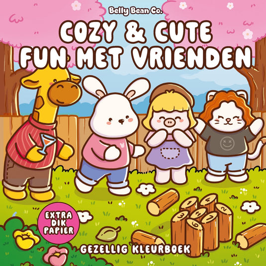 Forte creatief cozy cute kleurboek belly bean co. - cozy cute fun met vrienden
