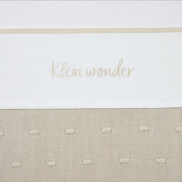 Meyco baby klein wonder wieglaken - soft sand - 75x100cm - 0.3 tog
