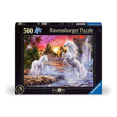 Ravensburger erwachsenenpuzzle 500 teile - einhörner am fluss