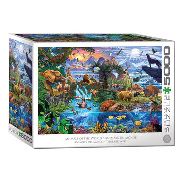 Eurographics - aardse gauna [earth wildlife] - steve crisp - 5000 stukjes 101,5×152,5cm (b×h) - legpuzzel