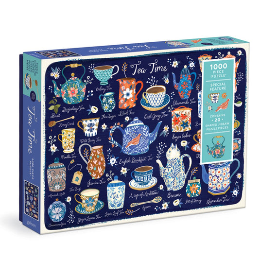 Tea time 1000 piece puzzle with shaped pieces