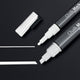 Sigel krijtstift ronde punt en beitelpunt wit set 2 stuks