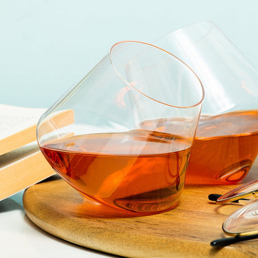 Winkee rollende whiskeyglazen (set van 2)