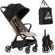 Deryan air buggy - reisbuggy inklapbaar - compacte buggy - nougat