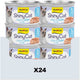 Gimcat 24 x 70 g - shinycat filets in jelly tonijn + ansjovis
