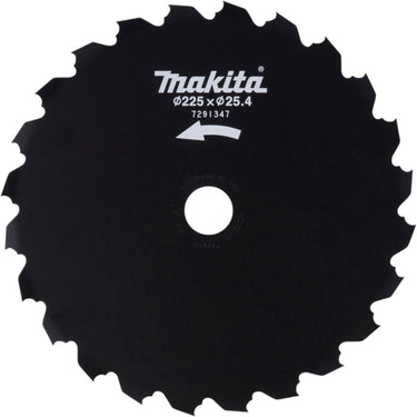Makita beitelzaagblad 225 x 25,4 mm 24 tands staal ( 199872-9 ) voor accu bosmaaier ur 013 g