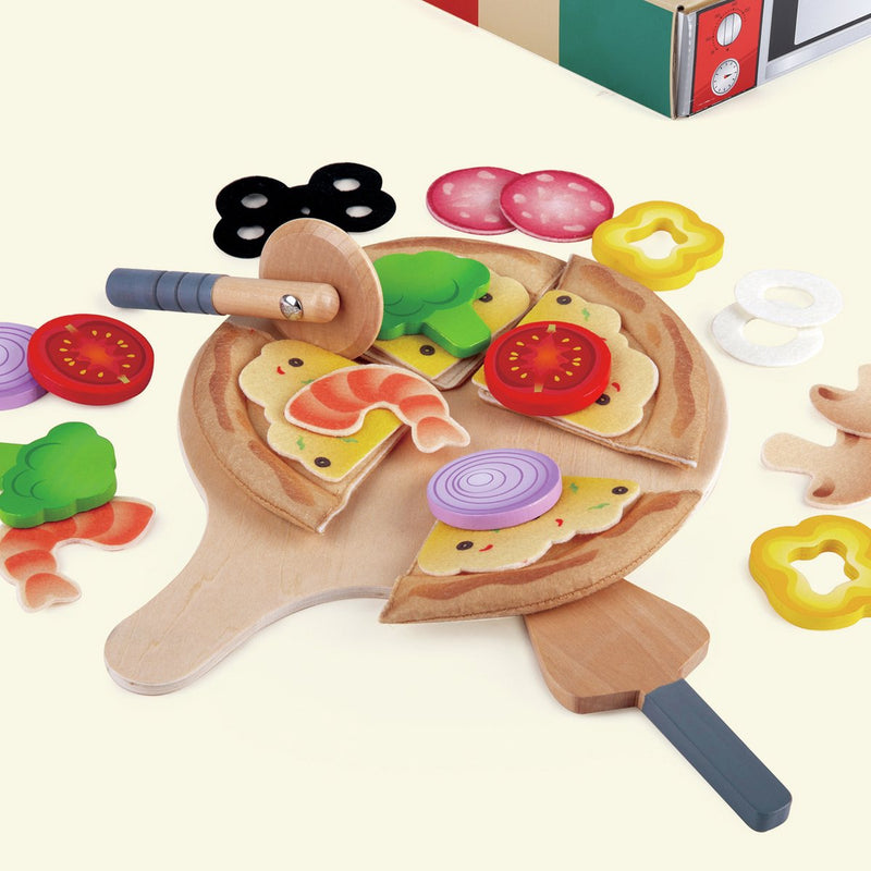 Afbeelding laden in galerijviewer, Hape perfecte pizza speelset
